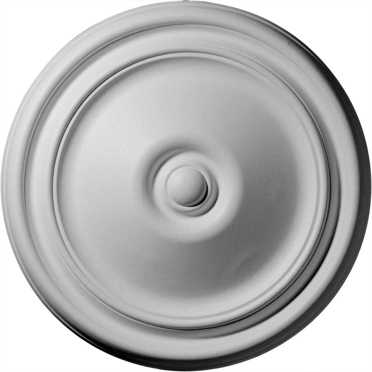12x22OD x 1 3/4x22P Hand-Painted Platinum Ceiling Medallion Z854045