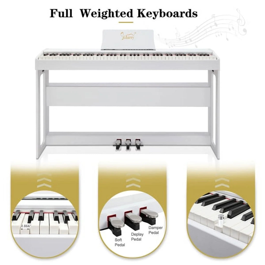 88 Keys Full Weighted Digital Piano with Stand Y923129