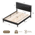 Queen Size Wood Slat Bed Frame A409519