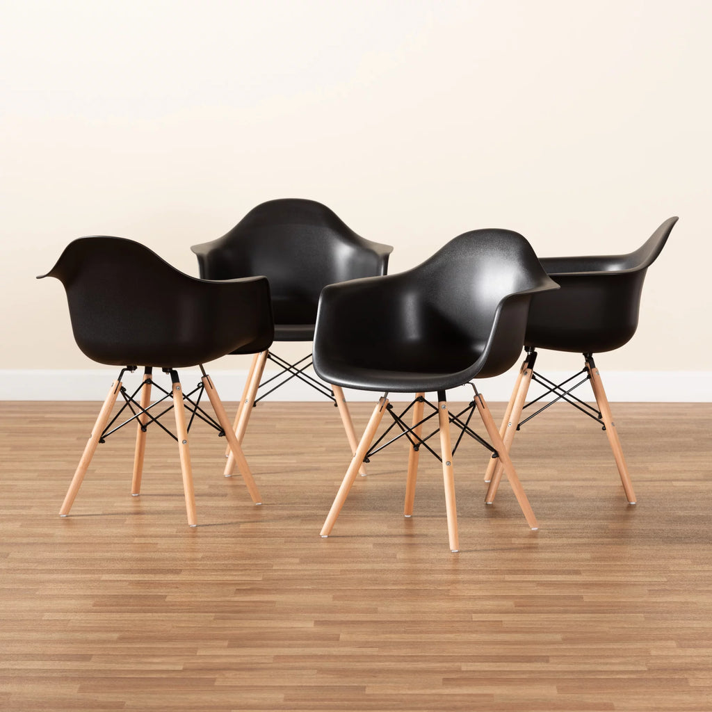 Black Dining Chair Set of 4 I9987