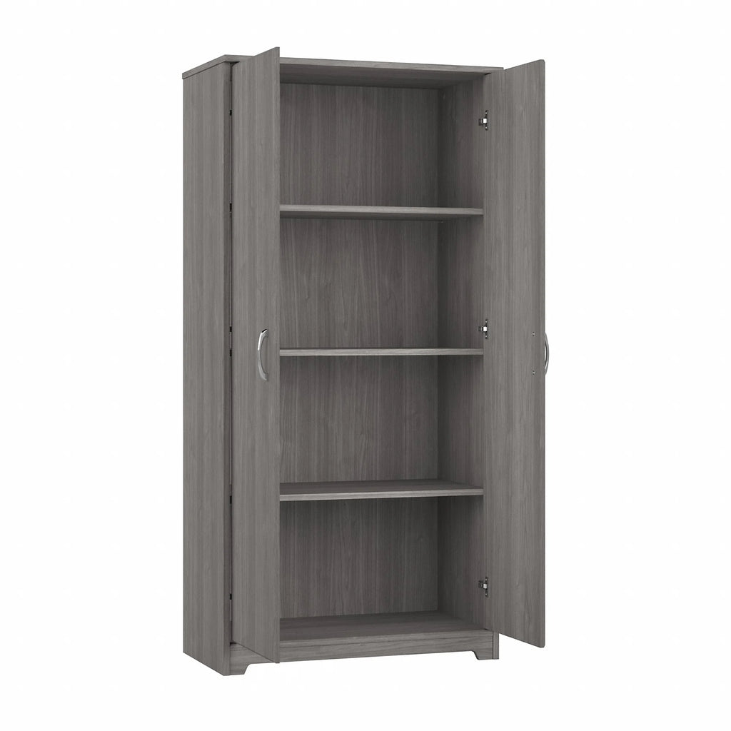 Tall Storage Cabinet with Doors in Modern Gray K447