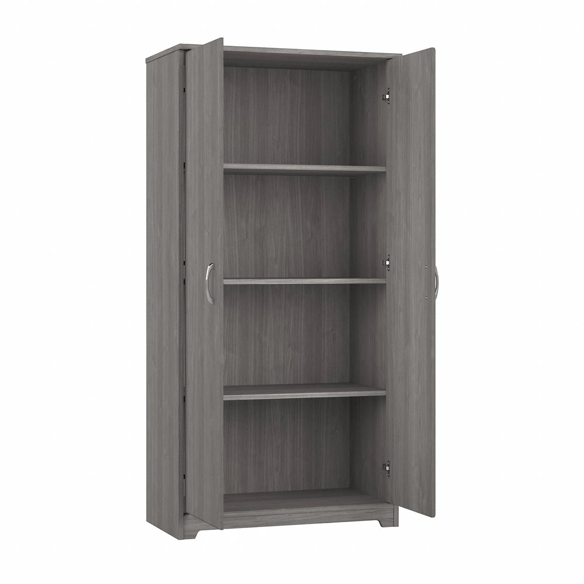 Tall Storage Cabinet with Doors in Modern Gray K447