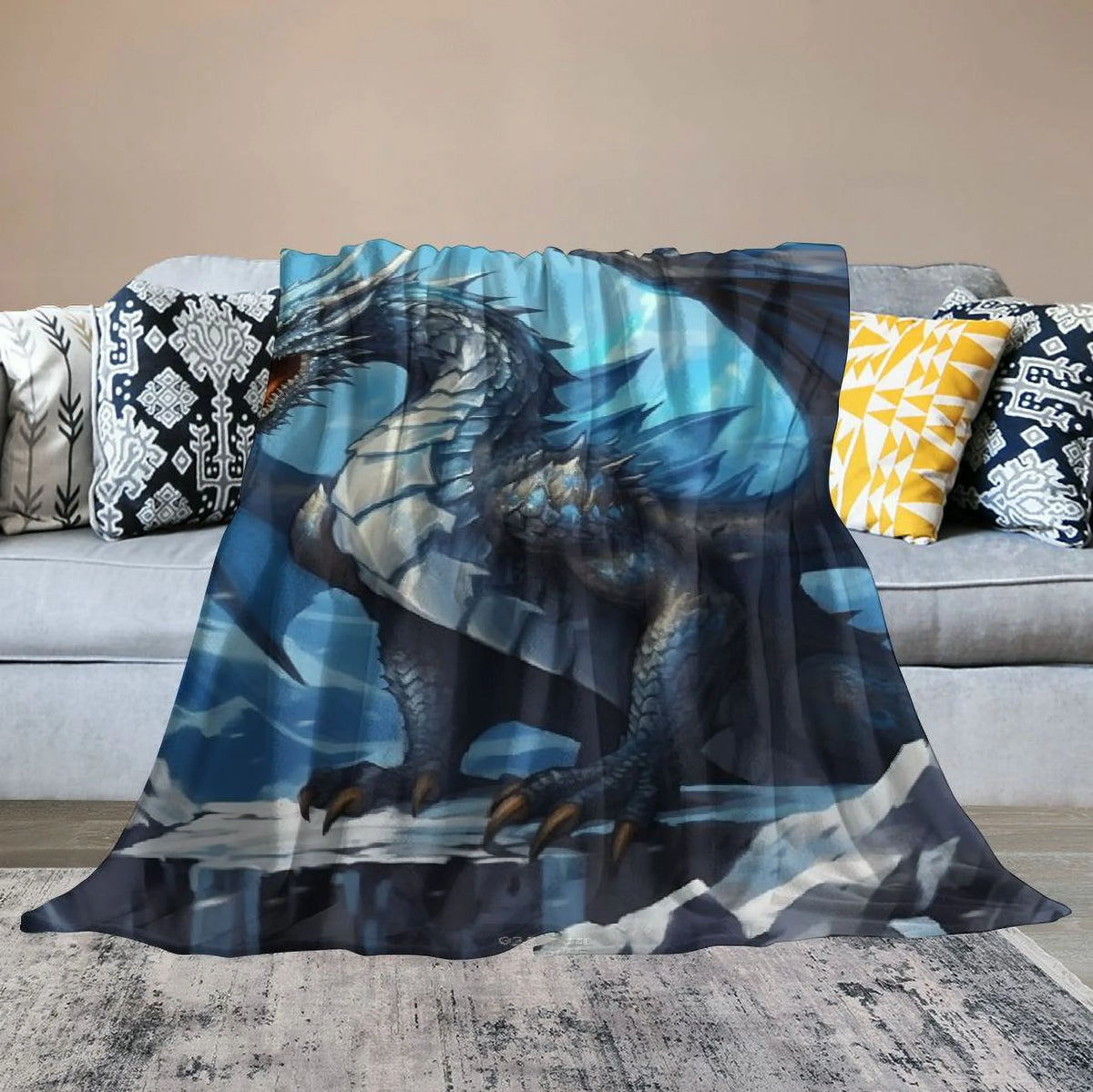 Dragon Throw Blanket Soft Cozy Warm Blanket I999