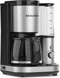 Pre-Owned 10 Cups Coffee Maker Grinder Removable Reservoir Silver U1742