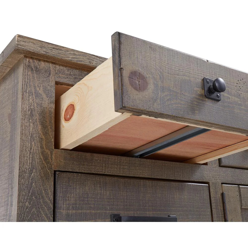 Weathered Gray Wood Drawer Door Dresser W5005