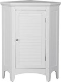 White Bathroom Storage Floor Cabinet J33545