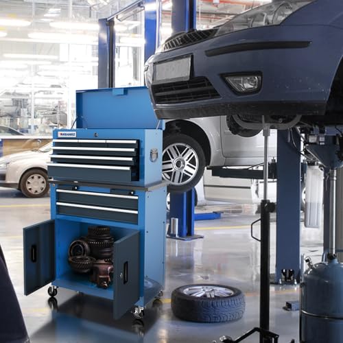 8 Drawer Rolling Tool Chest with Brake Wheels and Locking System N95361