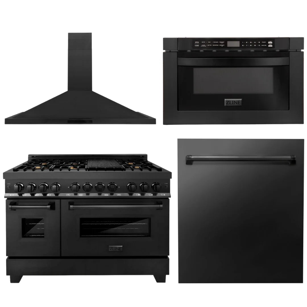 48 Dual Fuel Range, Range Hood, Microwave, Dishwasher Y6613