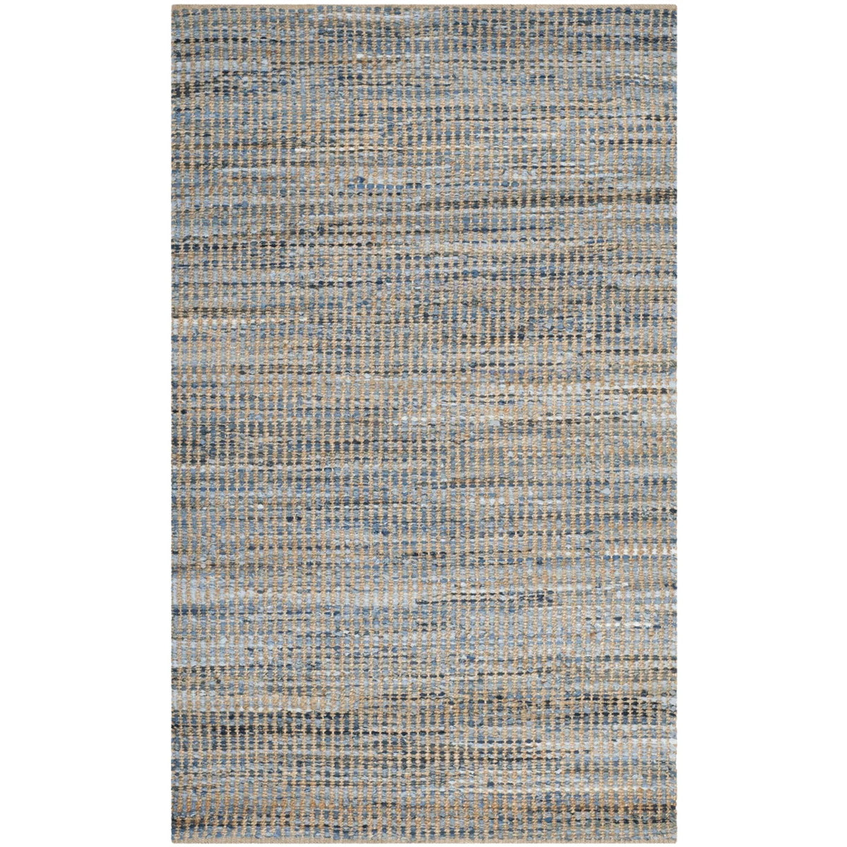 Handwoven Natural Blue Rug Z740607