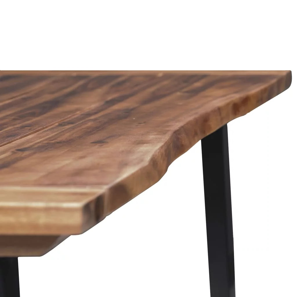 Solid Acacia Wood Dining Table Z96517