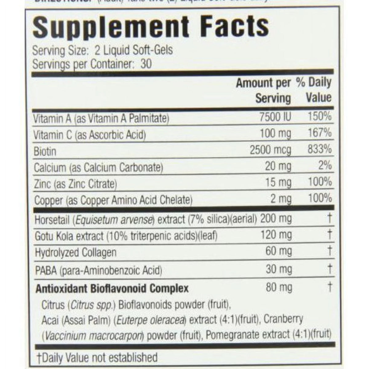 Hair and Nails 60-Count C588091