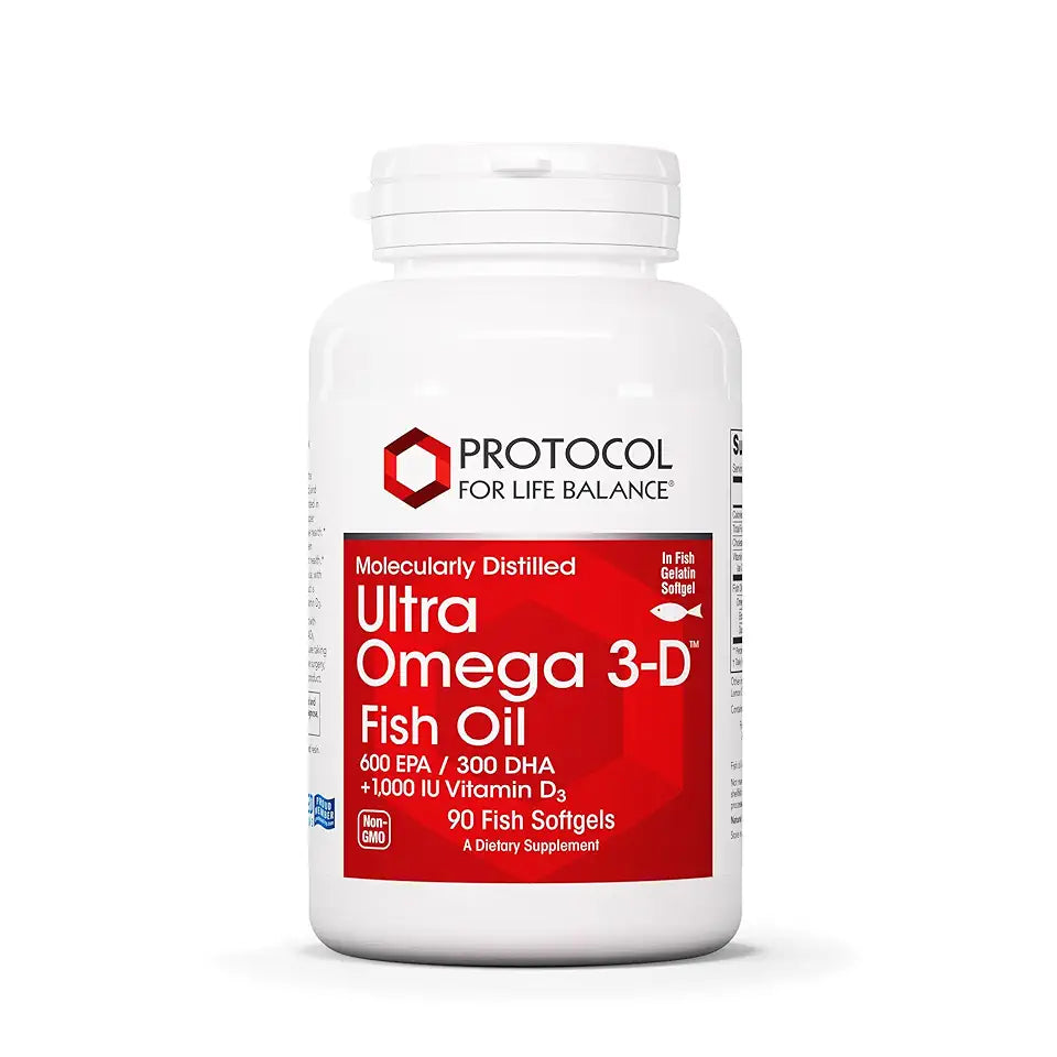 600mg EPA 300mg DHA 1000 IU Vitamin D3 Fish Oil 90 Softgels U46386