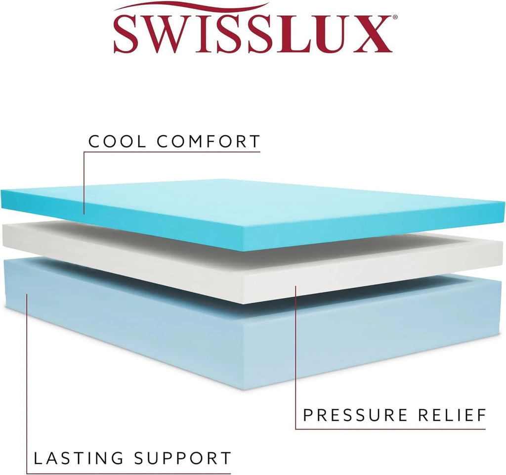 White Full Size 10 Inch Medium Plush Memory Foam Mattress Z182853