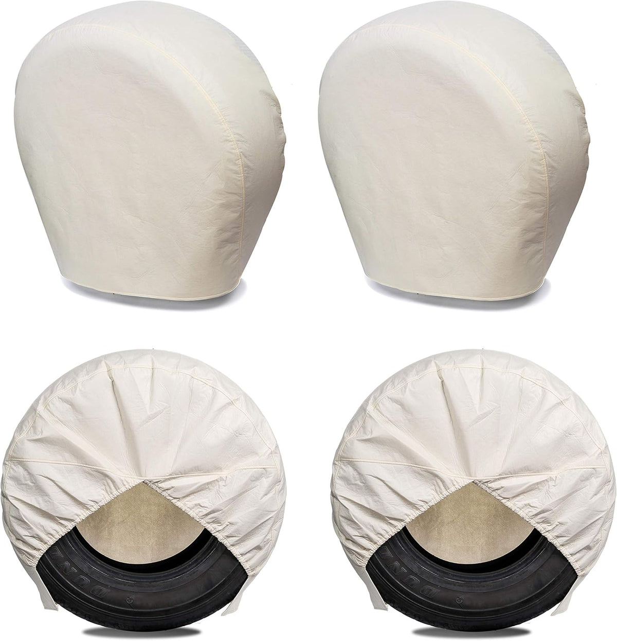Heavy Duty Thicken Tire Covers for RV Wheel, 4 Pack, for Diameter 27"-29", Charcoal Y8596