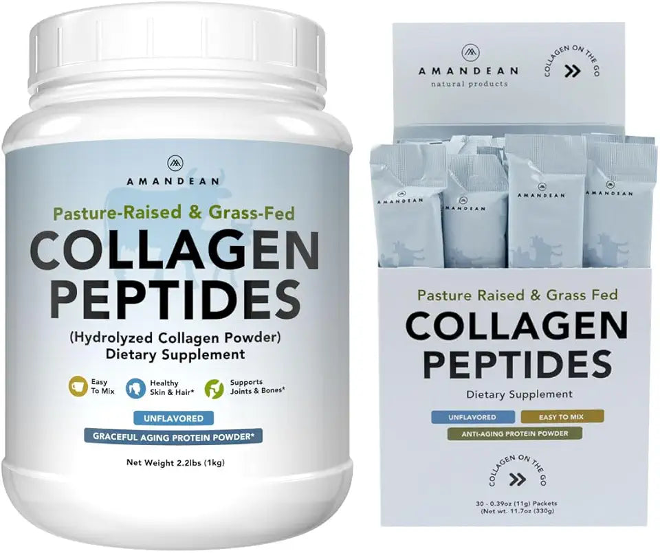 Collagen Peptides Bundle Grass-Fed Hydrolyzed Type 1 & 3 Unflavored R385720