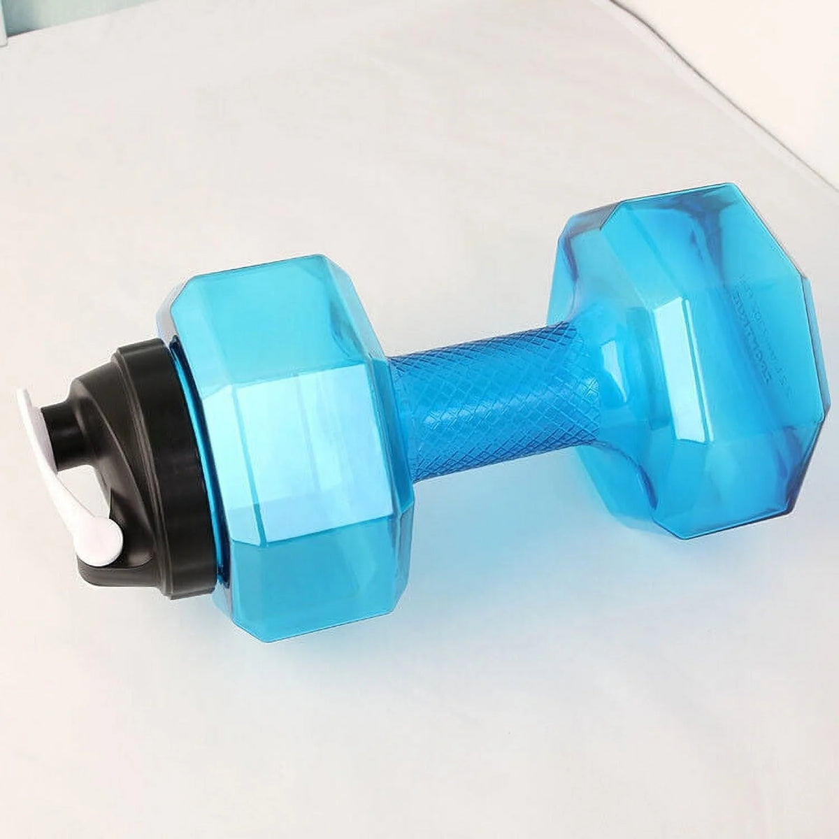 2.2L Dumbbell Shape Water Bottle PETG Sports Fitness Water Jug T137939