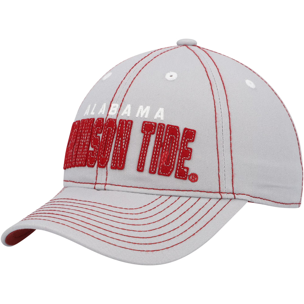 Gray Alabama Crimson Tide Slouch Adjustable Hat T346