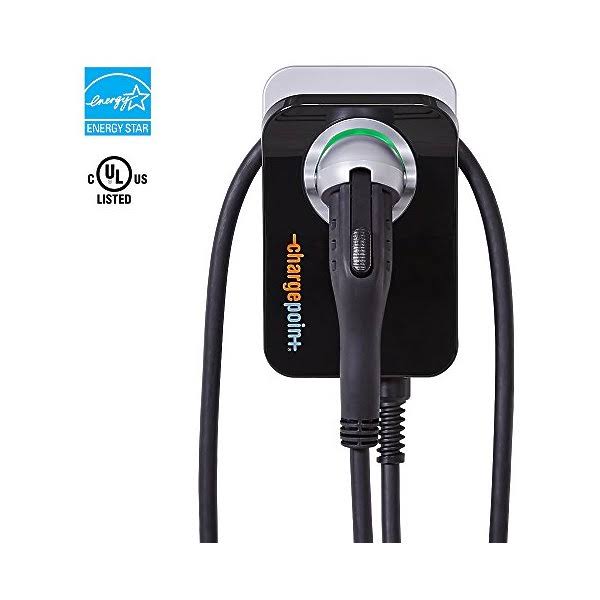 ChargePoint Home WiFi Enabled Electric Vehicle EV Charger - Level 2 EVSE 240 Volt 32 Amp Electric Car Charger UL Listed Energy A95782