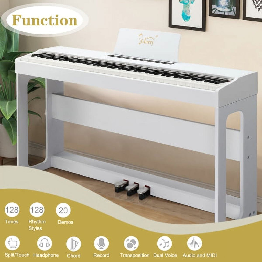 88 Keys Full Weighted Digital Piano with Stand Y923129