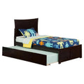 Espresso Twin Size Trundle Bed F90432
