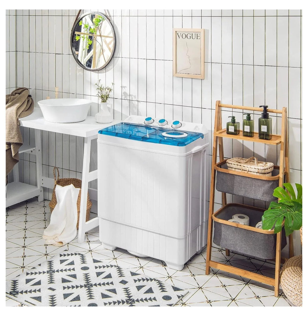 Portable 26 lbs Semi-automatic Washer and Spin Dryer Q77628
