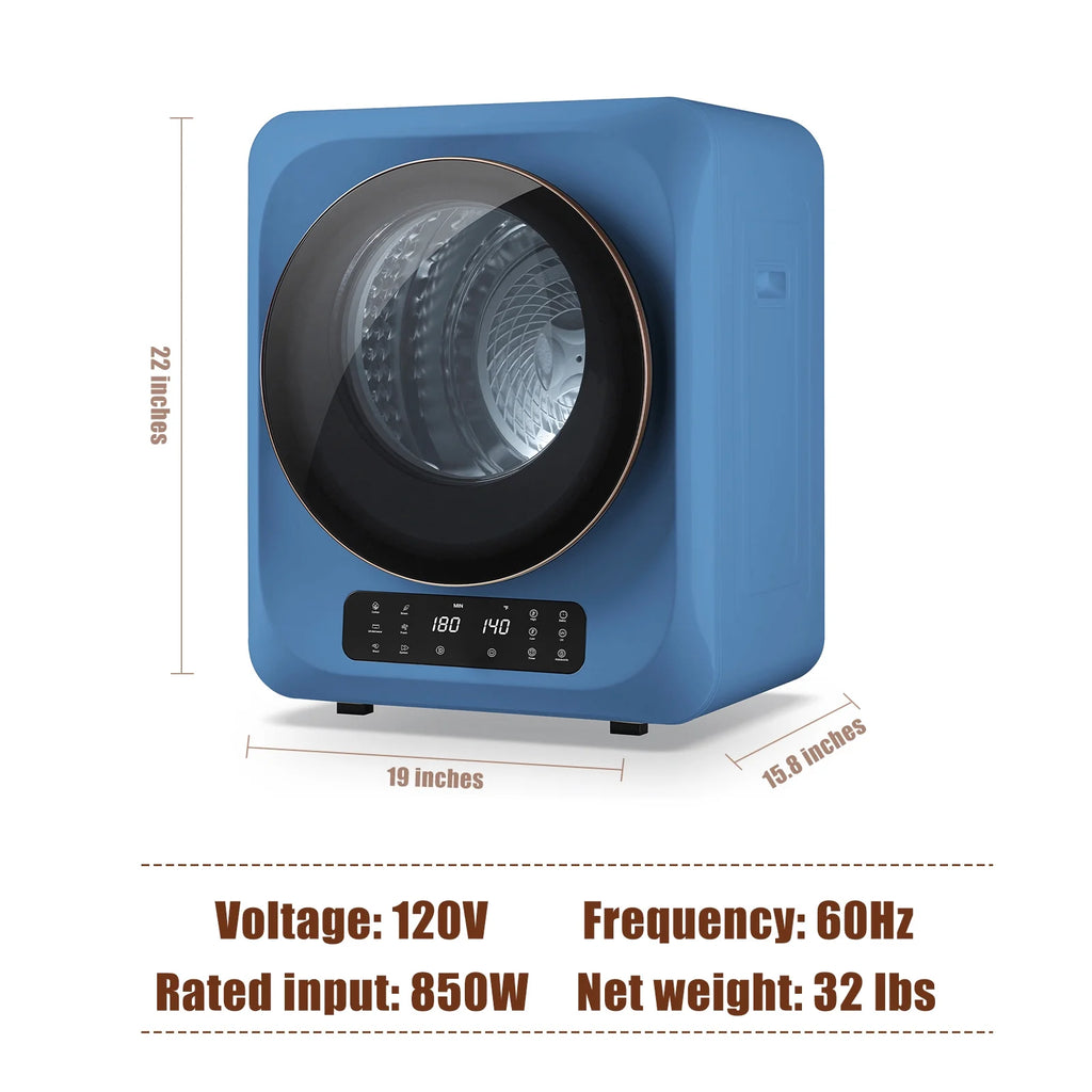 850W 1.6 Cu.ft. Electric Portable Dryer U185679