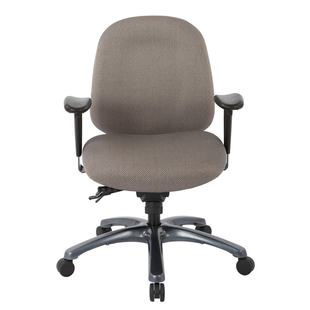 Jet Mid-Office Chair with Seat Slider and Titanium Finish Base M403351