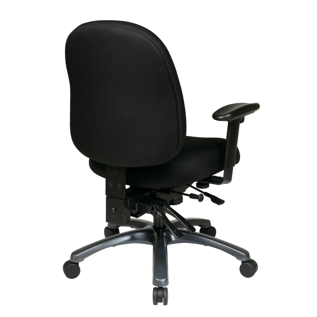 Jet Mid-Office Chair with Seat Slider and Titanium Finish Base M403351