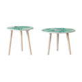 20 Inch Wood Side Tables Set of 2 U4303