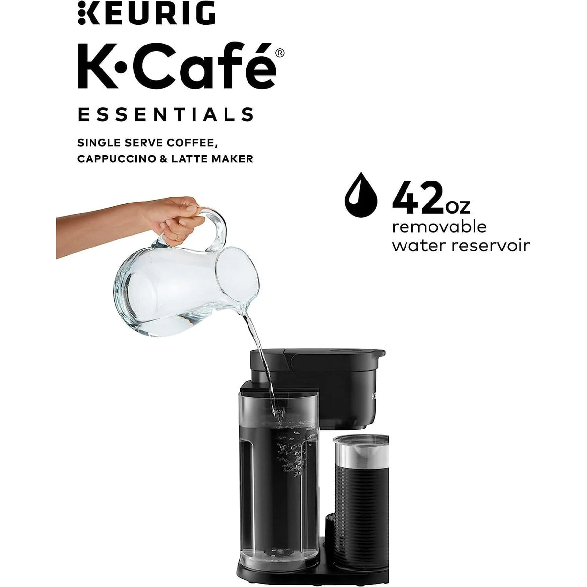 Black Single Serve Coffee, Latte and Cappuccino Maker N8475