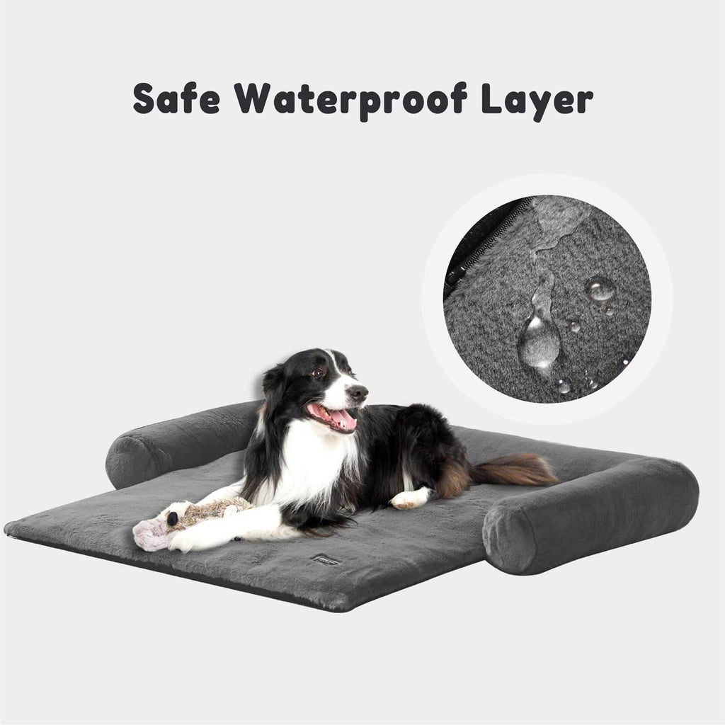 Faux Fur Dog Sofa Cover Bed T348789