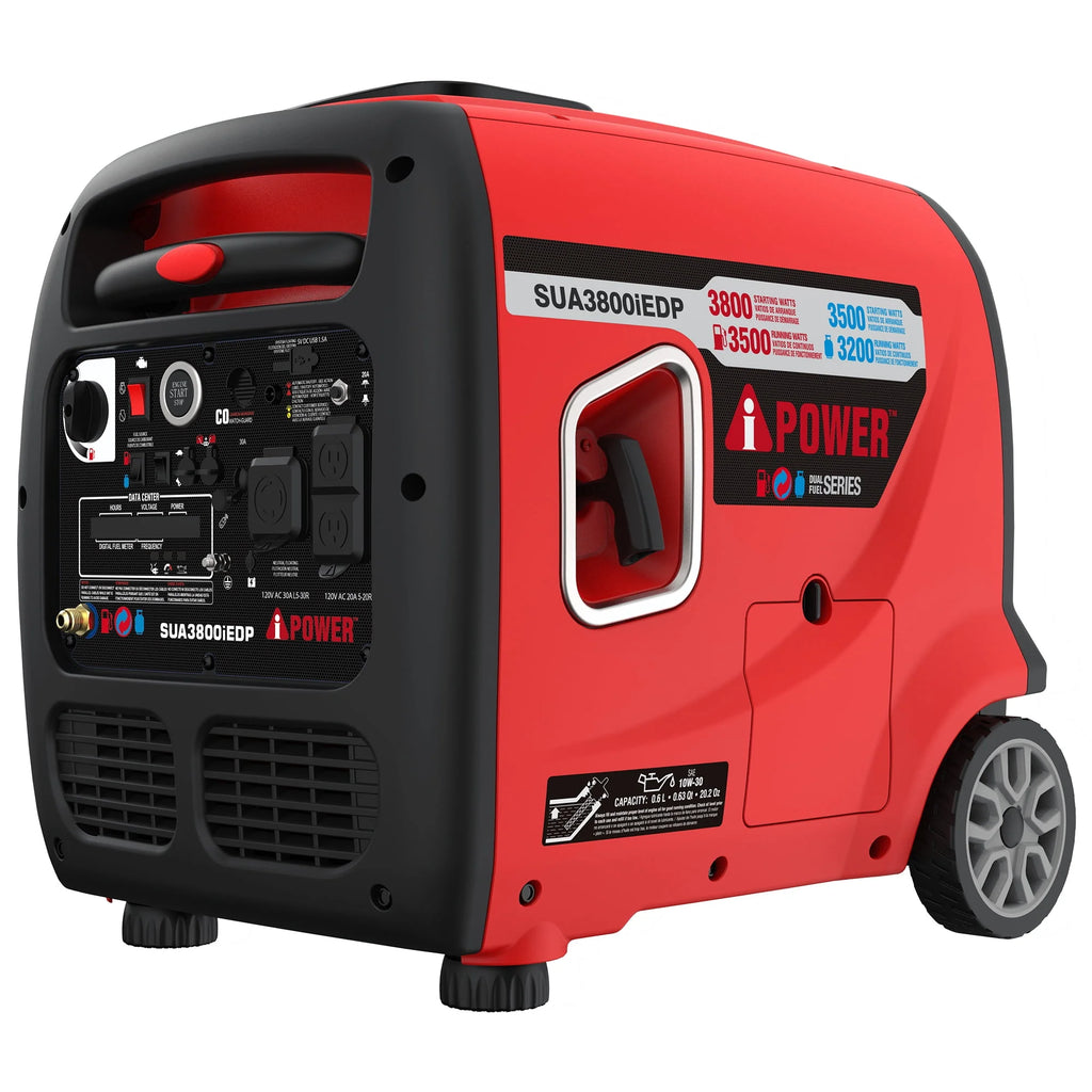 3,800-Watt Dual Fuel Portable Inverter Generator with CO Sensor I49981
