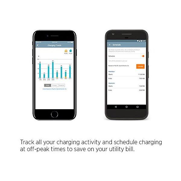 ChargePoint Home WiFi Enabled Electric Vehicle EV Charger - Level 2 EVSE 240 Volt 32 Amp Electric Car Charger UL Listed Energy A95782