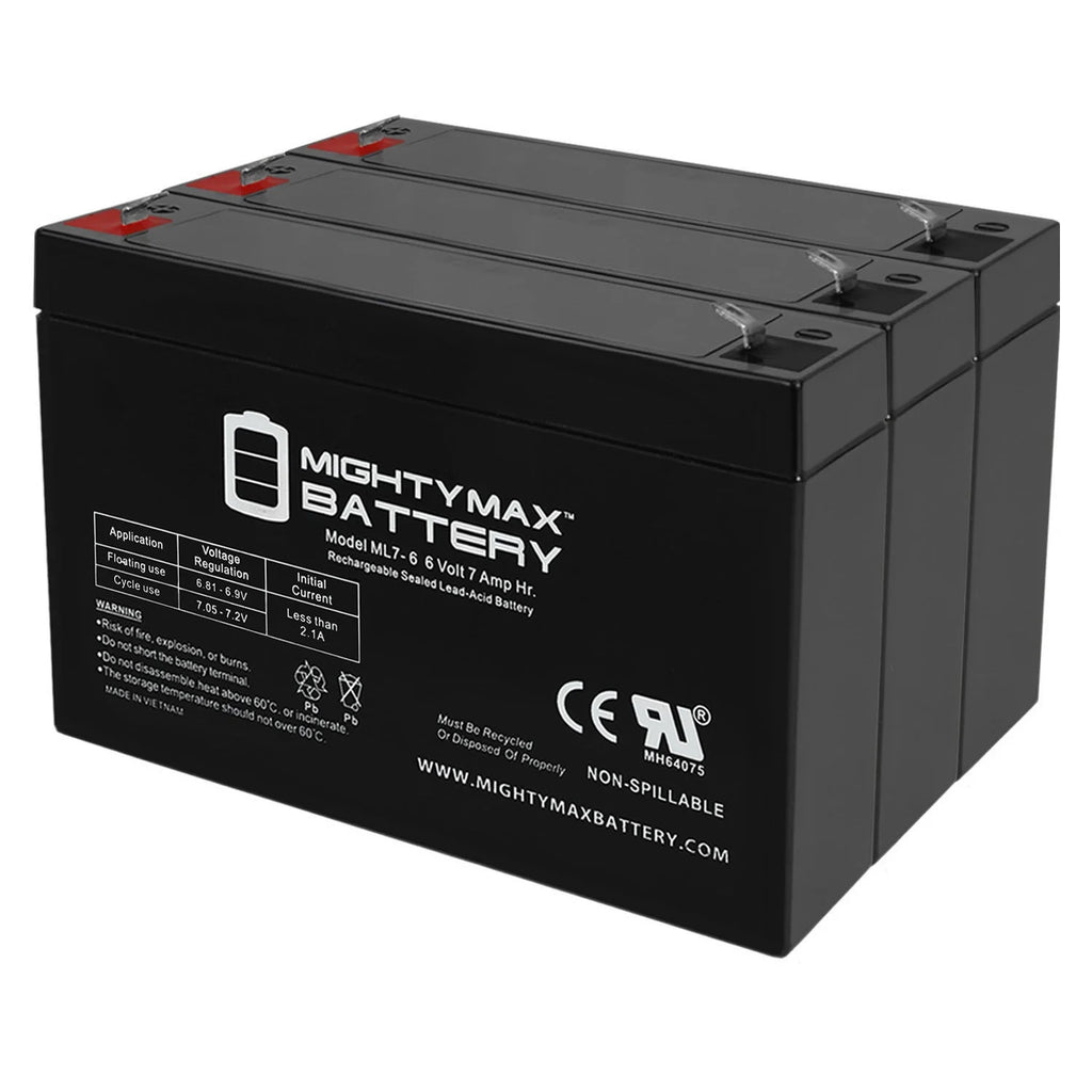 7Ah SLA Battery 3 Pack S283