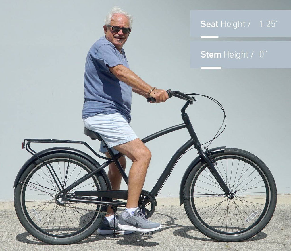 26x22 3 Speed Steel Sport Hybrid Cruiser Bicycle Q972