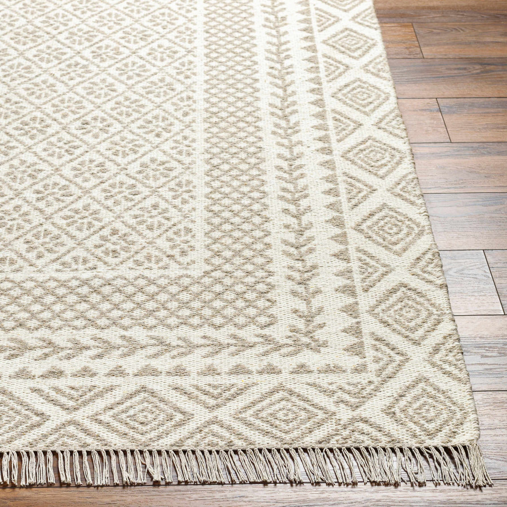 Brown Gray Wool 8' x 10' Area Rug I255