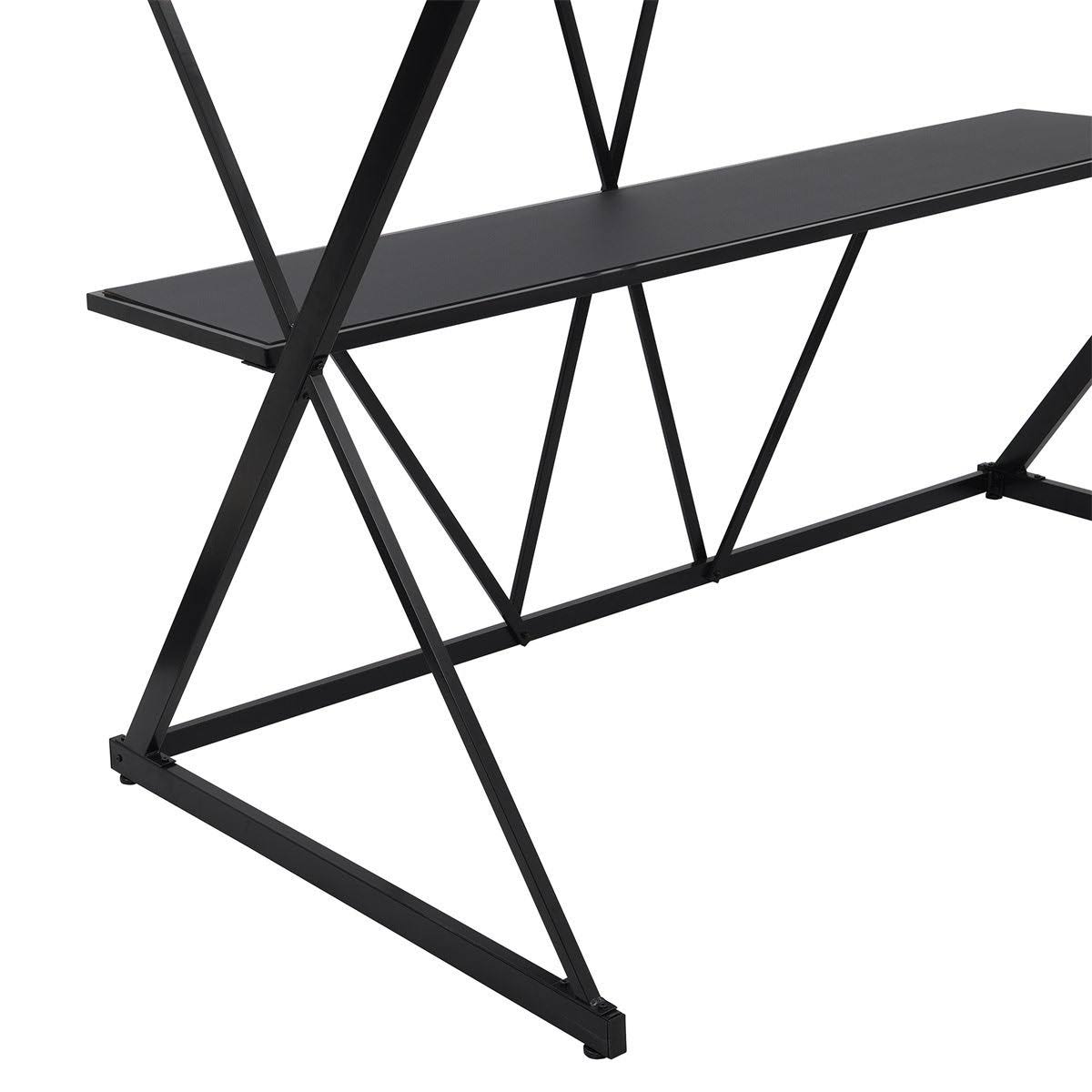 Twin Loft Bed with Desk, Ladder, and Guardrails A590